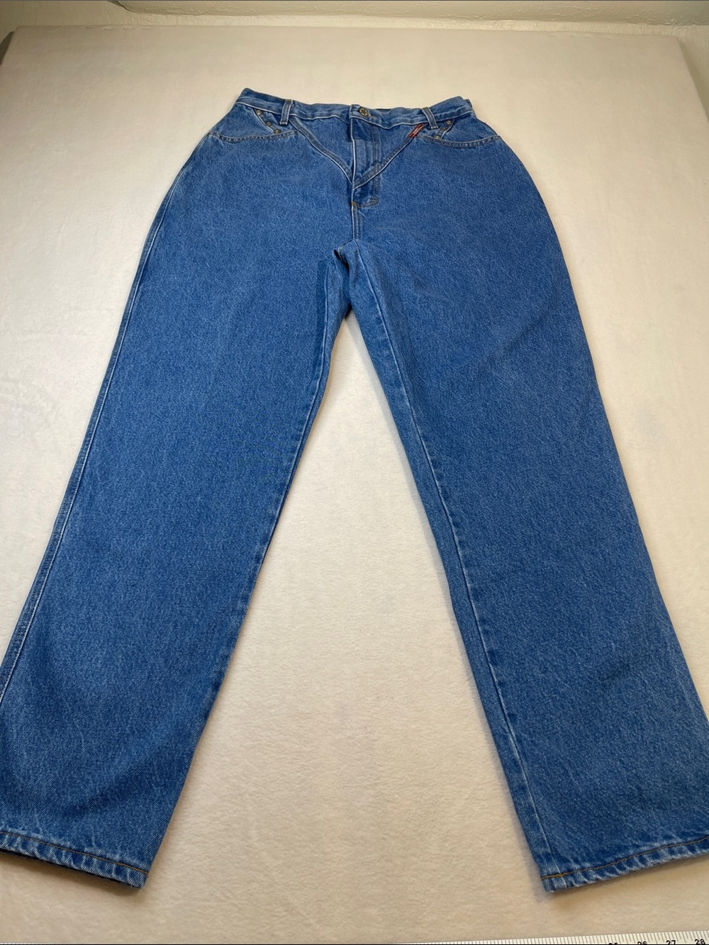 OZARK MOUNTAIN VINTAGE High-Rise Straight Leg Jeans DENIM WOMENS SIZE 17-18